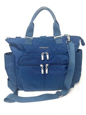 Baggallini All Set 3-in-1 Tote/Crossbody/Backpack in Pacific Blue